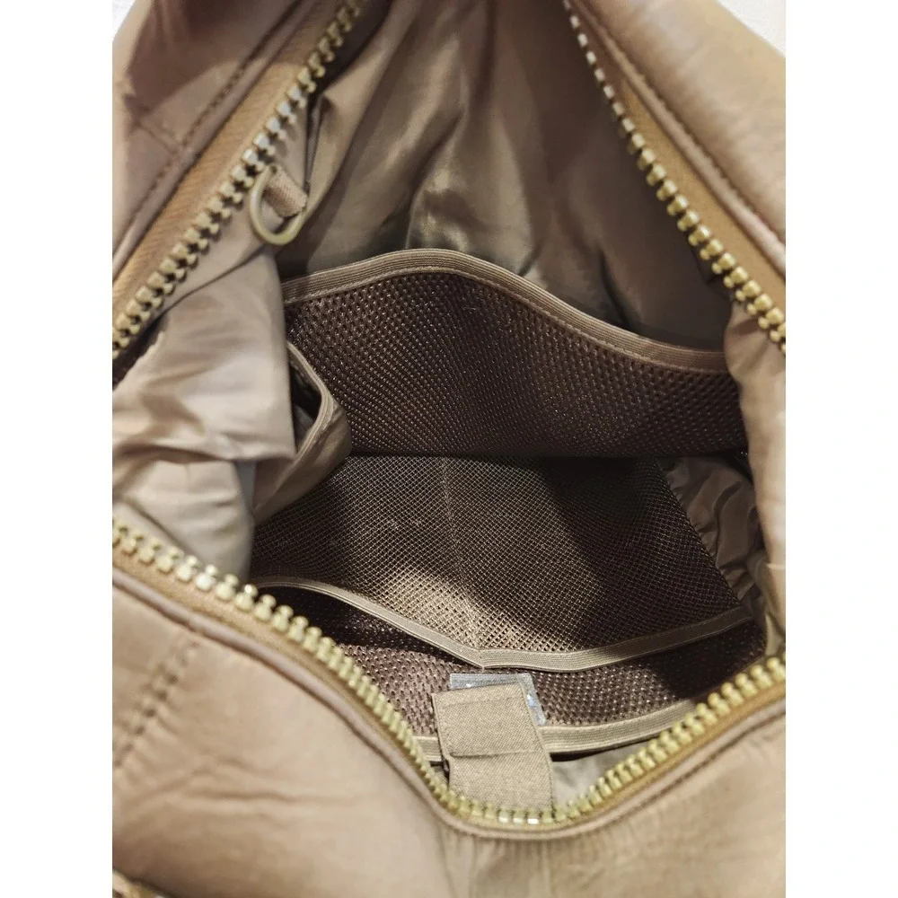 Dagne Dover Brown Neoprene‎ Backpack Travel Laptop Diaper Bag Medium  dark moss
